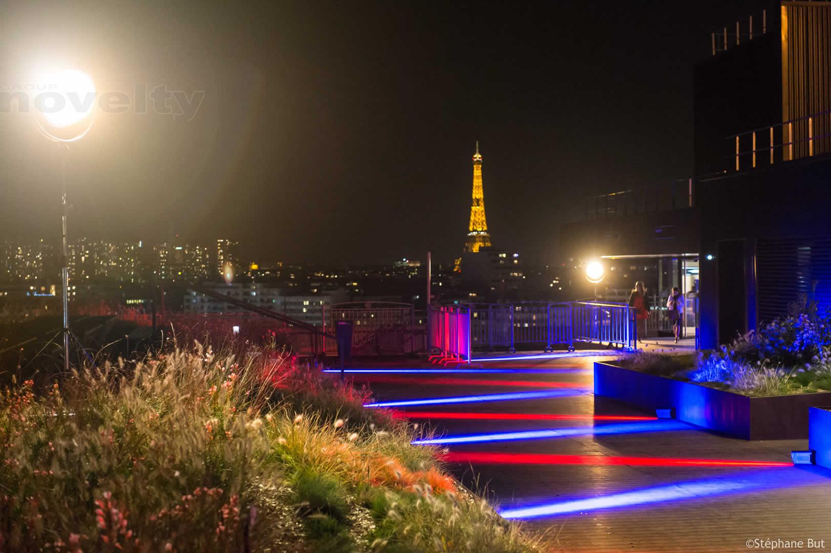 Visuel NOVELTY partenaire de VIPARIS pour la réalisation technique de l'inauguration de Paris Convention Centre