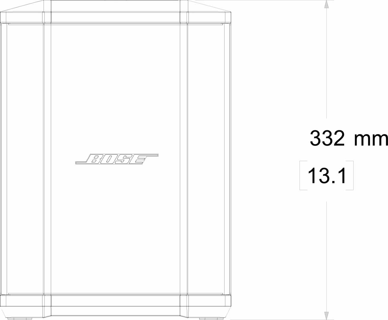 Enceinte Amplifiée SUR BATTERIE : BOSE S1 PRO 